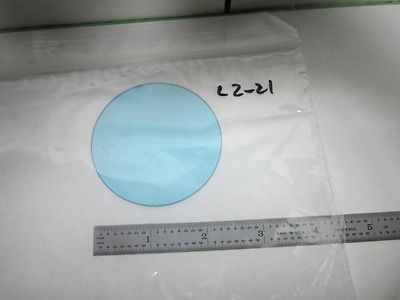 OPTICAL CLEAR BLUE FILTER GLASS LASER OPTICS AS IS BIN#L2-21