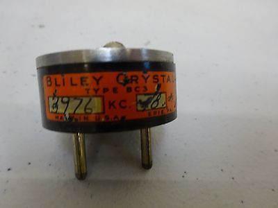 ANTIQUE QUARTZ RADIO WWII CRYSTAL BC3 BLILEY 3976 KC FREQUENCY CONTROL #K6-95