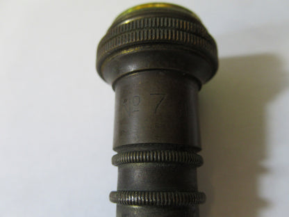 Antique Brass C. Reichert Austria Objective Microscope Part