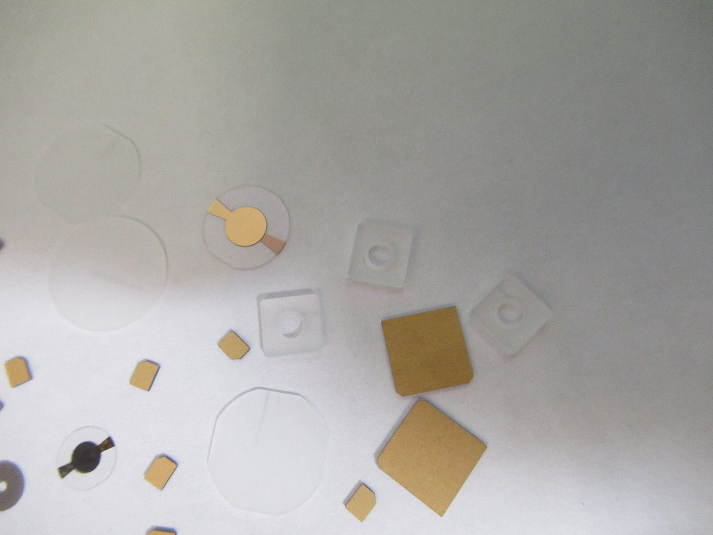 Lot Blanks Piezoelectric Quartz Crystal X-y-cut Gold Coated Piezo Sensor