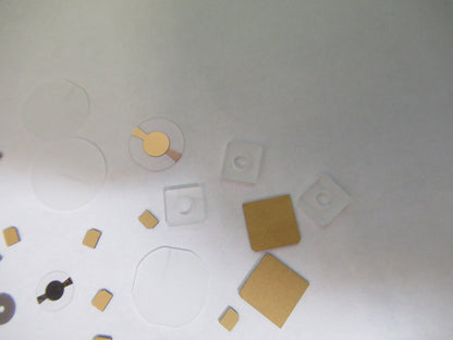Lot Blanks Piezoelectric Quartz Crystal X-y-cut Gold Coated Piezo Sensor