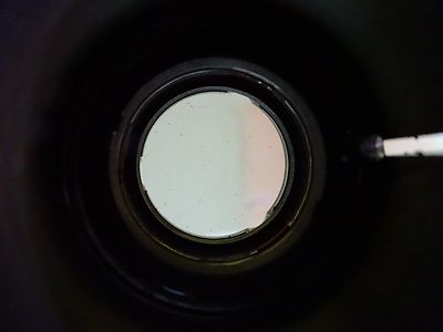 OPTICAL MIL SPEC BRASS MOUNTED LENS LASER OPTICS AS IS BIN#W4-57
