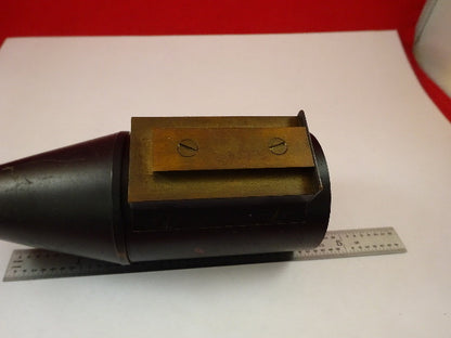 Rare Antique Brass Tubus Unknown Maker Microscope Part Optics