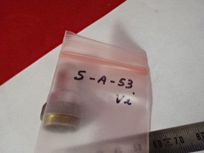VICKERS ENGLAND UK OBJECTIVE 10X OPTICS MICROSCOPE PART AS PICTURED #5-A-53