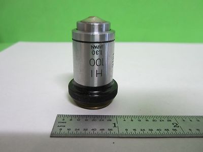 Microscope Part Olympus Japan Objective Hi 100X Optics