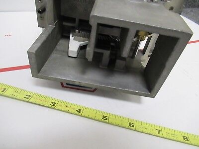 LEICA DMR GERMANY STAGE MICROMETER HOLDER MICROSCOPE PART AS PICTURED #FT-3-09
