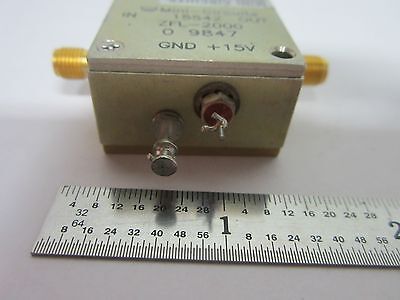 MINI CIRCUITS RF AMPLIFIER FREQUENCY ZFL-2000 BIN#B2-C-85