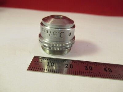 Ernst Leitz Germany Pol Objective 3.5X /170 Optics Microscope Part