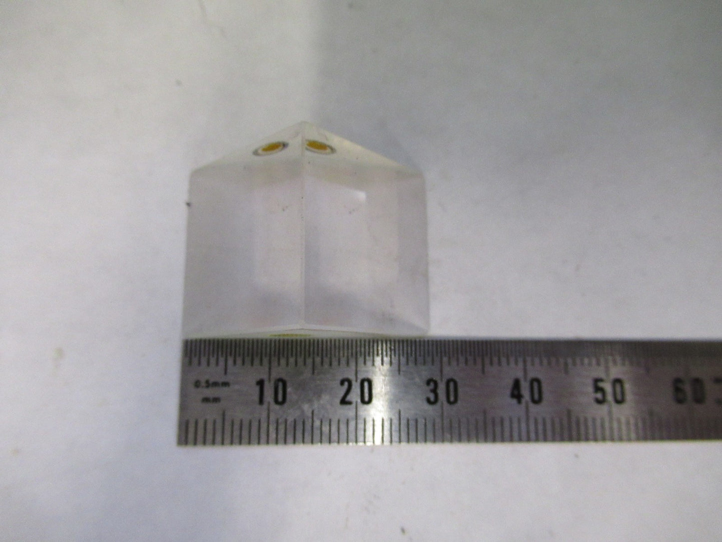 BAUSCH LOMB GLASS PRISM OPTICS MICROSCOPE PART AS PICTURED T2-A-61