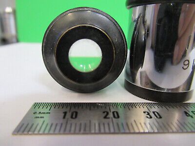 PAIR SPENCER 10X EYEPIECE OCULAR LENS MICROSCOPE PART AS PICTURED &Z1-A-02