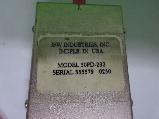 JFW SPLITTER 50PD-232 RF MICROWAVE FREQUENCY AS IS #7B-A-31