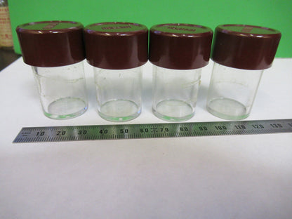LOT EMPTY PLASTIC OBJECTIVE CANS UNITRON  MICROSCOPE PART AS PICTURED U8-A-06