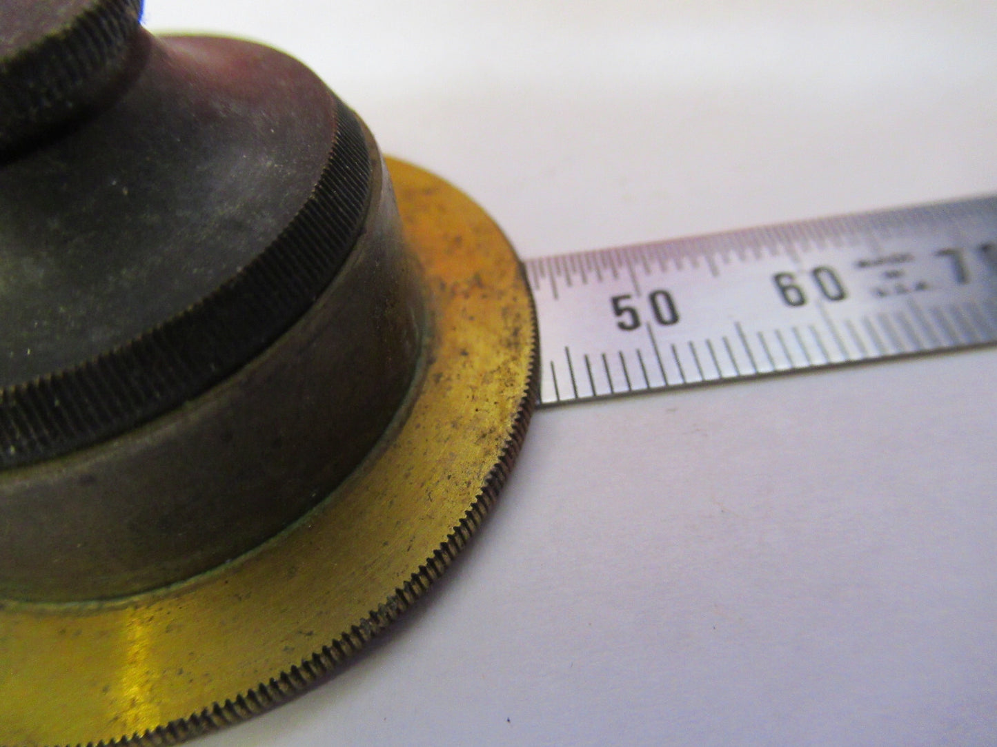 Antique Koristka Milan Italy Brass Condenser Microscope Part