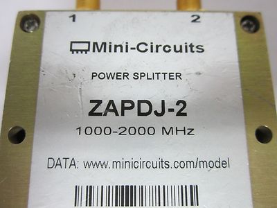 MINI CIRCUITS ZAPDJ-2 POWER SPLITTER 2GHz RF MICROWAVE FREQUENCY BIN#J6-19