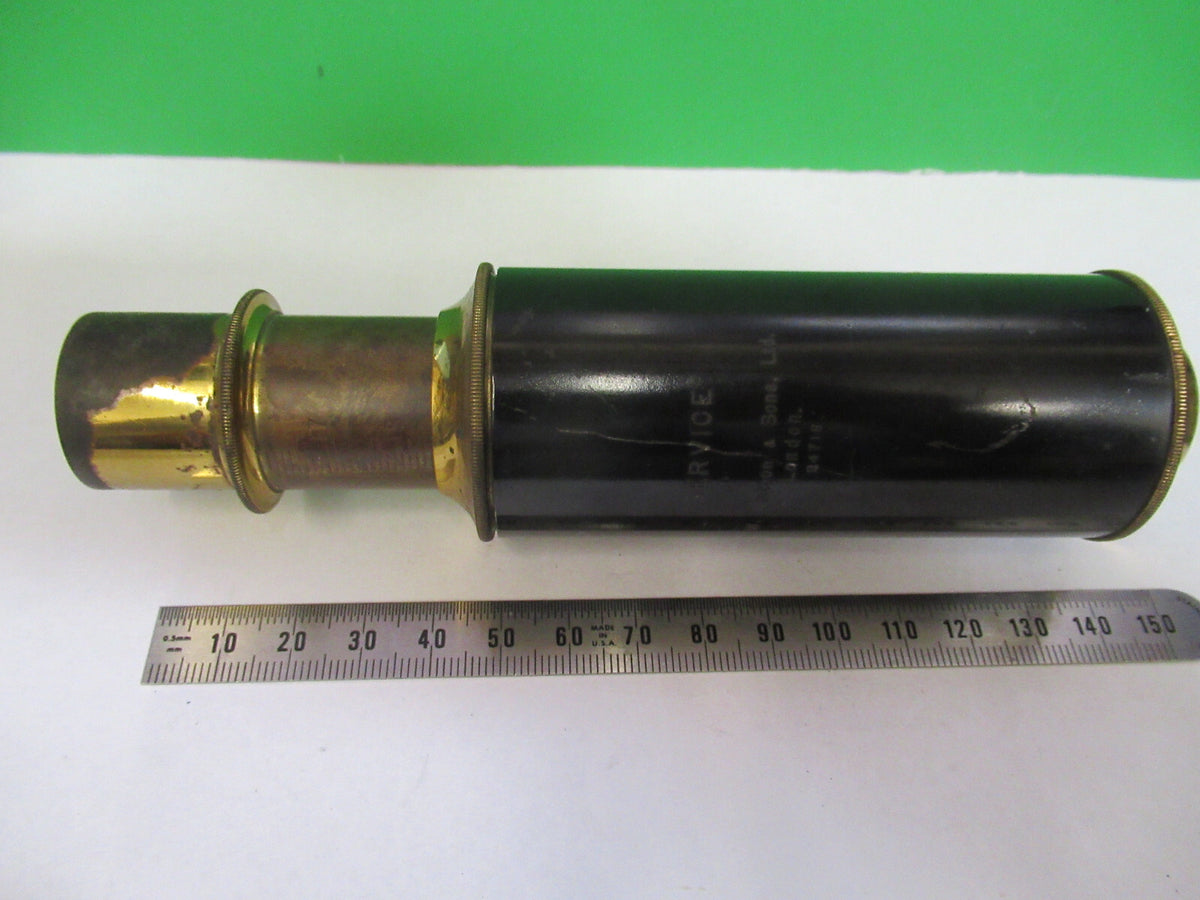 Antique Watson London Brass Tubus + Nosepiece Microscope Part AS Pic