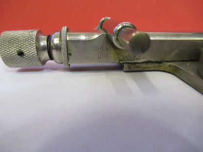 Antique Very Rare Spencer Lens Co. Xy Stage Clip Microscope Part