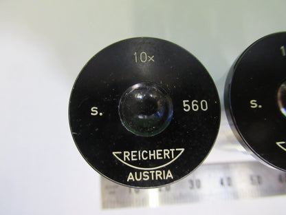 Reichert Austria Eyepiece 10X Pair Optics Microscope Part