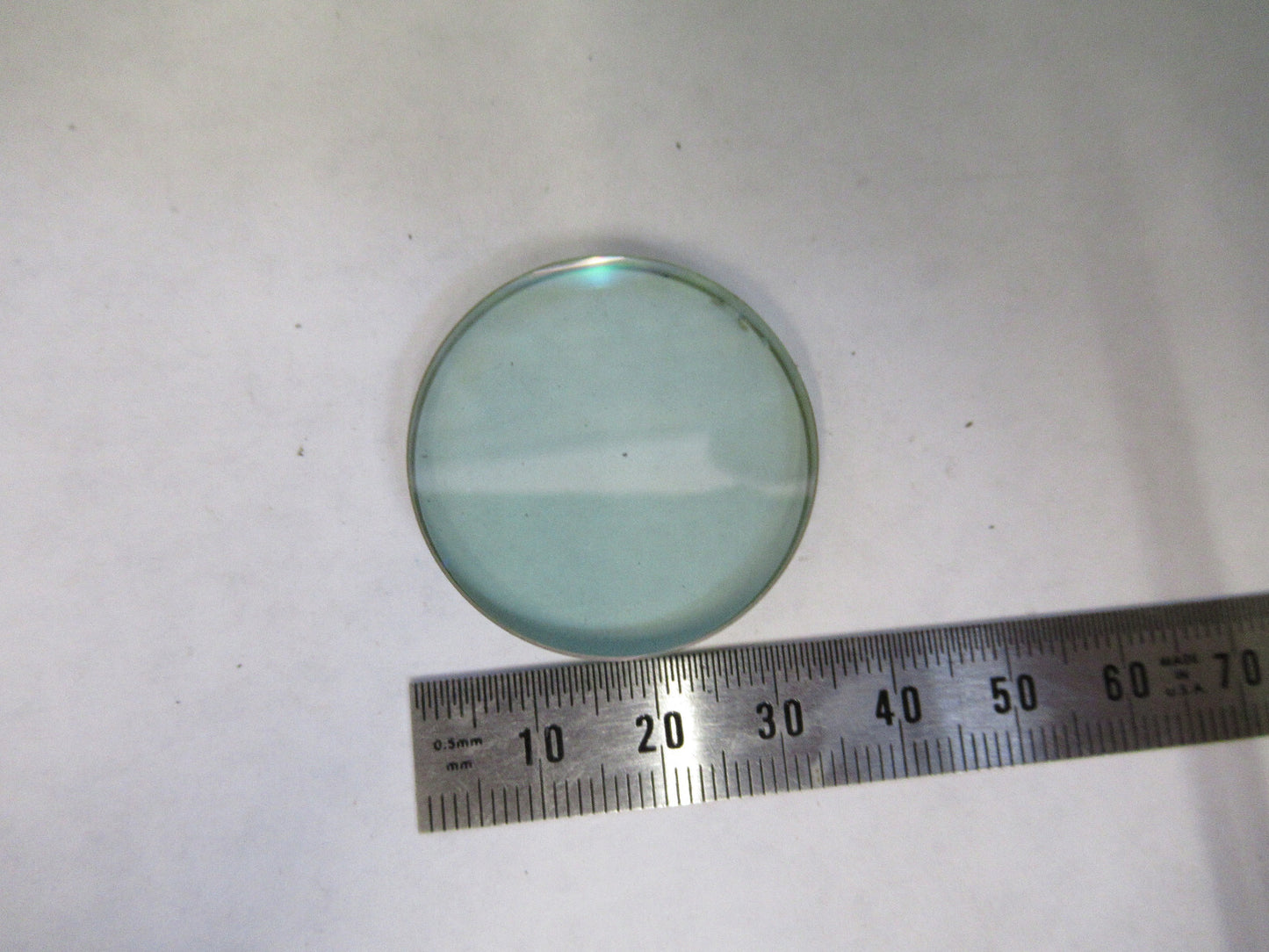 OPTICAL HEAT ABSORBING GLASS FILTER MICROSCOPE PART OPTICS AS PICTURED S1-B-12
