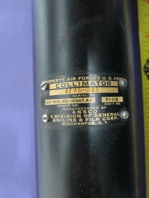 Huge Optical Collimator Telescope from Usaf Air Force AF-45-385 Vintage but Nice