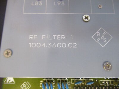 BOARD for ROHDE & SCHWARZ EMI TEST RECEIVER RF FILTER 1004.3600.02 &4B-A-76