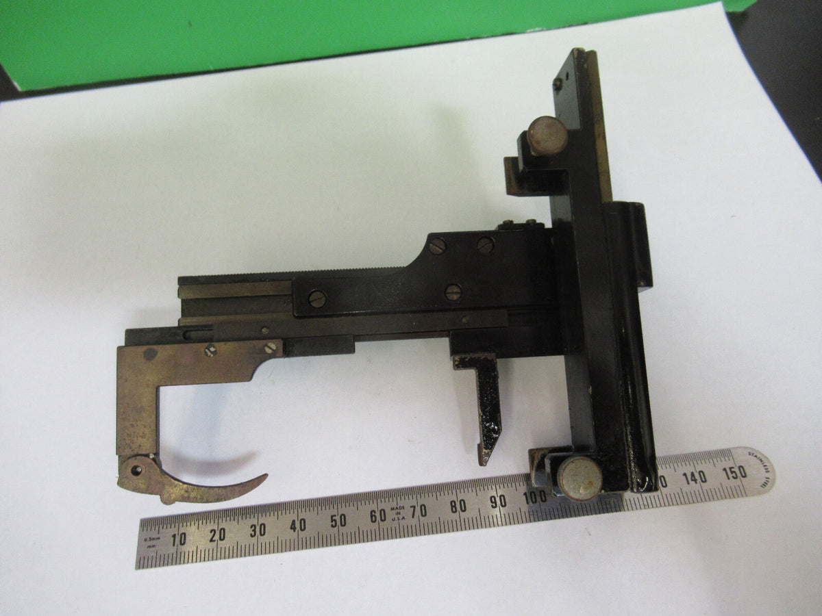 antique SPENCER STAGE XY CLIP WORKS FINE microscope part AS PICTURED #S9-B-69