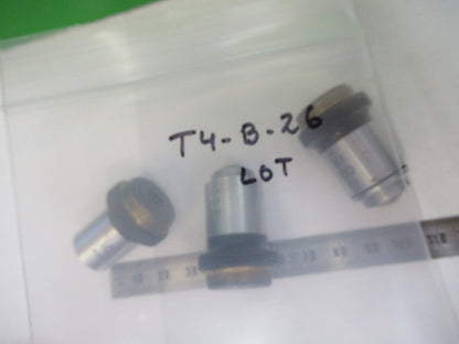 LOT OBJECTIVE NIKON JAPAN 10X 40X 100X MICROSCOPE PART AS PICTURED T4-B-26