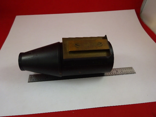 Rare Antique Brass Tubus Unknown Maker Microscope Part Optics