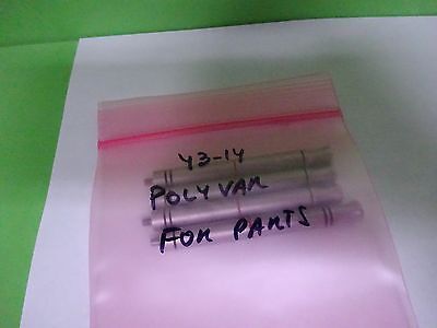MICROSCOPE PART REICHERT LEICA POLYVAR HANDLES for SLIDE OPTICS AS IS #Y3-14
