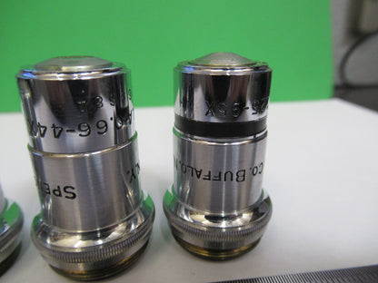 LOT 3 ea OBJECTIVES SPENCER AO MICROSCOPE PART AS PICTURED &R4-A-47