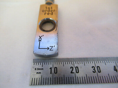 UNITRON JAPAN POL 1st ORDER RED SLIDE MICROSCOPE PART AS PICTURED &F1-A-53A