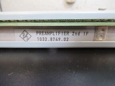 BOARD for ROHDE & SCHWARZ EMI RECEIVER PREAMPLIFIER 2ND IF 1032.8749.02 &B5-A-05
