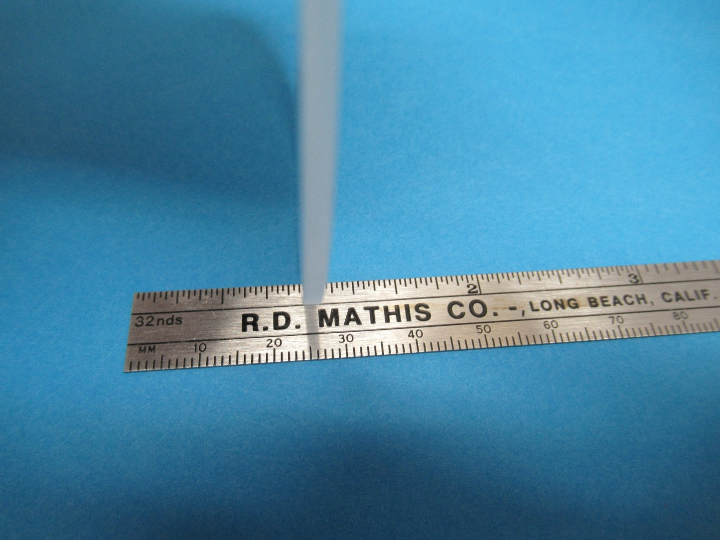 EIN WAFER QUARZKRISTALL HOFFMAN SÄGE OBERFLÄCHE AKUSTISCHE WELLE Y 36 GRAD 2 mm #85-A-14