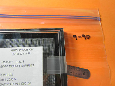 OPTICAL EDGE MIRROR LOT LASER OPTICS BIN#9-90