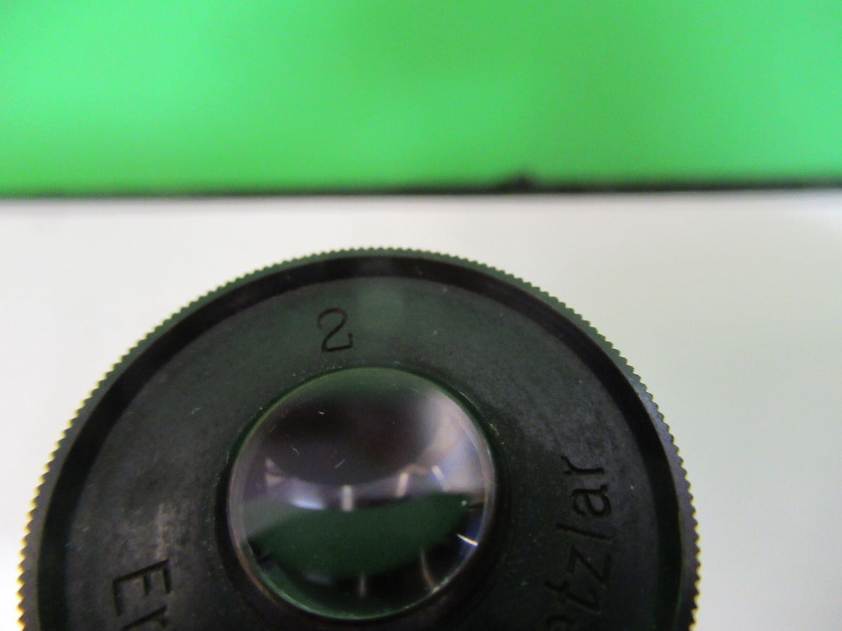 Antique Ernst Leitz "2" Eyepiece Lens Microscope Part