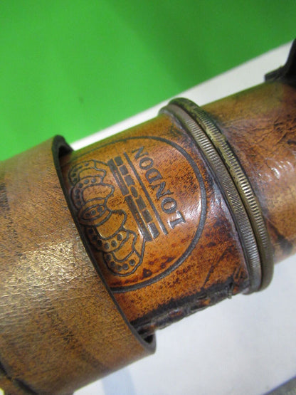 COLLECTABLE ANTIQUE BRASS LONDON TELESCOPE  AS PICTURED &S2-C-22
