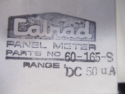 Calrad Panel Meter Display Pn 60-165-S DC 50uA Bias Voltage