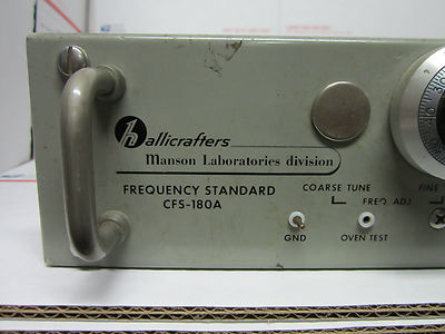 HALLICRAFTERS MANSON LAB ULTRA STABLE QUARTZ OSCILLATOR 1 MHz FREQUENCY STANDARD