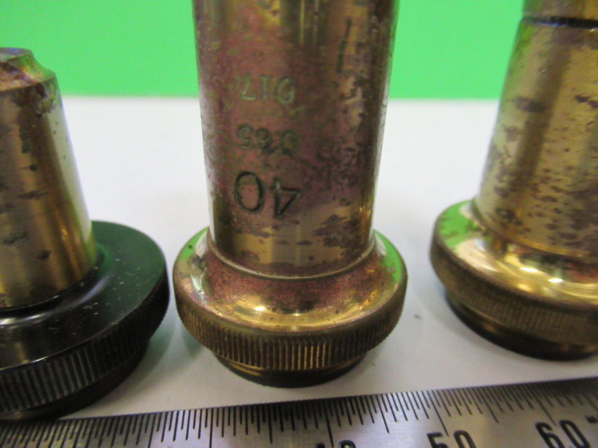 Antique Carl Zeiss AG Germany Lot Objective Microscope Part