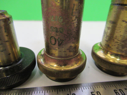 Antique Carl Zeiss AG Germany Lot Objective Microscope Part