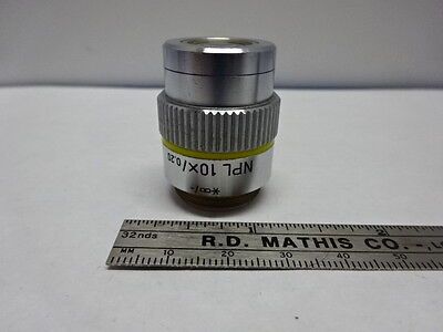 MIKROSKOPTEIL OBJEKTIV LEITZ GERMANY NPL 10X INFINITY OPTICS AS IS #84-24