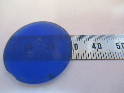 OPTISCHES BLAUES GLASFILTER-MIKROSKOPTEIL, OPTIK WIE ABGEBILDET &amp;F1-A-18