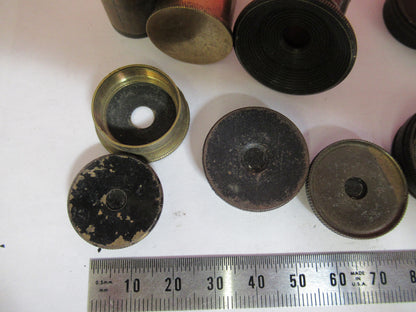 ANTIQUE BRASS LOT VERY OLD SCOPES MICROSCOPE PART AS PICTURED S3-B-02