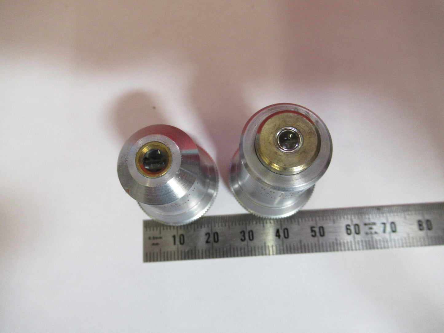 LOT BAUSCH LOMB OBJECTIVES 10X 43X OPTICS MICROSCOPE PART AS PICTURED  T7-A-06