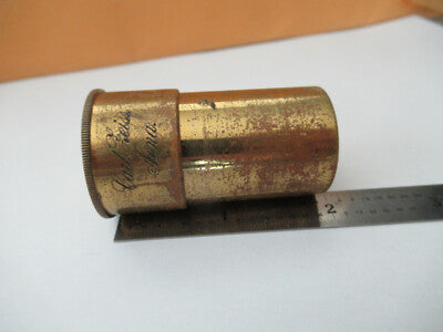 Carl Zeiss AG Jena 2.5mm Empty Brass Objective Can Microscope
