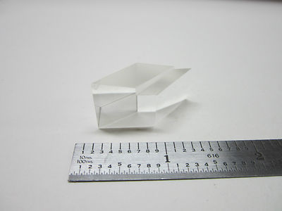 Optical Prism Monolithic with Cuts Truncated Optics one chip on corner
