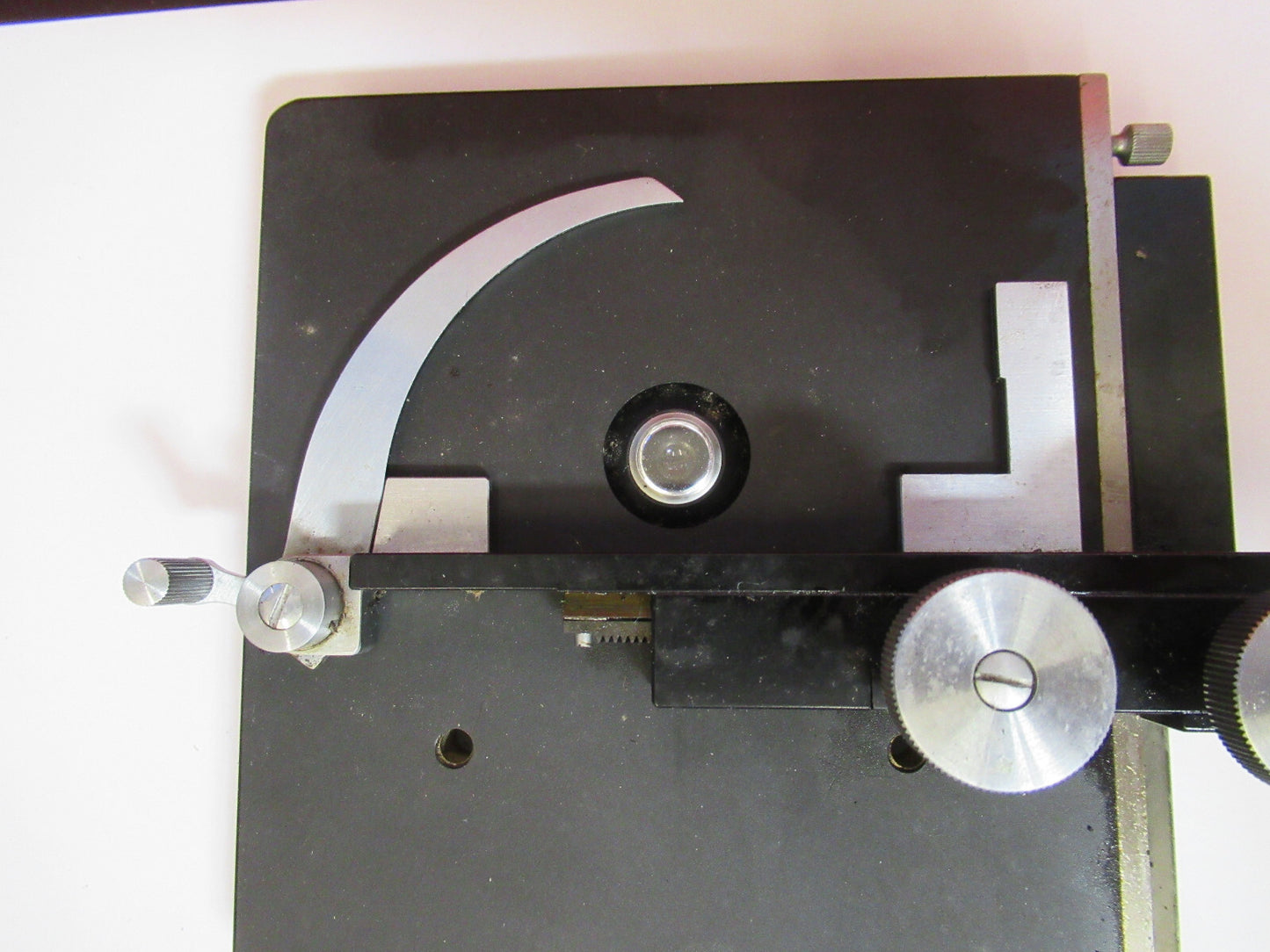 BAUSCH LOMB STAGE XY TABLE WORKS OK  MICROSCOPE PART AS PICTURED  S3-B-88