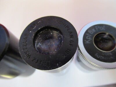 Lot Eyepieces American Optical Co. Carl Zeiss AG Ernst Leitz Opti Microscope Part