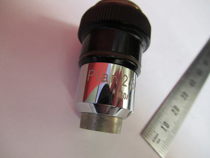 VINTAGE CARL ZEISS GERMANY 2.5X /160 OBJECTIVE MICROSCOPE PART AS PICTURED Q2-91