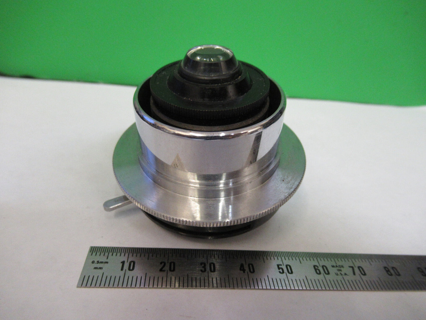 ANTIQUE ERNST LEITZ CONDENSER + IRIS MICROSCOPE PART AS PICTURED X7-A-100