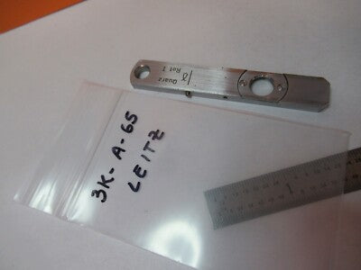 LEITZ GERMANY QUARTZ LAMBDA SLIDE ROT MICROSCOPE OPTICS PC AS PICTURED &3K-A-65
